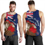 New Zealand Tank Top - FLag Anzac Day Maori Patterns 2