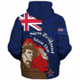 New Zealand Sherpa Hoodie - FLag Anzac Day Maori Patterns 1