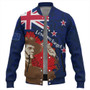 New Zealand Baseball Jacket - FLag Anzac Day Maori Patterns