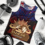 New Zealand Tank Top - Anzac Soldier Maori Patterns