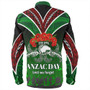 New Zealand Long Sleeve Shirt - Anzac Day Silver Ferns Kiwi Birds Style 2