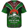 New Zealand Baseball Shirt - Anzac Day Silver Ferns Kiwi Birds Style