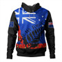 New Zealand Hoodie Flag Anzac Day And Red Poppy