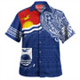 Kiribati Hawaiian Shirt Polynesian Flag With Coat Of Arms