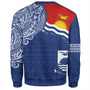 Kiribati Sweatshirt Polynesian Flag With Coat Of Arms