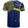 Niue T-Shirt Polynesian Flag With Coat Of Arms