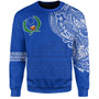 Pohnpei State Sweatshirt Polynesian Flag With Coat Of Arms