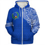 Pohnpei State Sherpa Hoodie Polynesian Flag With Coat Of Arms