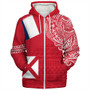 Wallis And Futuna Sherpa Hoodie Polynesian Flag With Coat Of Arms