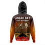 New Zealand Hoodie Anzac Day Lest We Forget Silver Fern