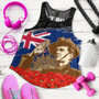 New Zealand Women Tank Custom Remembrance Day The Red Poppy