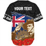 New Zealand Baseball Shirt Custom Remembrance Day The Red Poppy