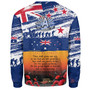 New Zealand Sweatshirt New Zealand And Australian Army Corps ANZAC Day Commemoration