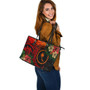 Chuuk Leather Tote Bag Polynesian Turtle Tropical