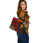 Yap Leather Tote Bag Polynesian Turtle Tropical
