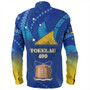 Tokelau Long Sleeve Shirt Flag Color With Traditional Patterns