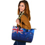 New Zealand Leather Totes NZ Flag Maori Patterns
