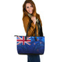 New Zealand Leather Totes NZ Flag Maori Patterns