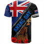 New Zealand T-Shirt Lest We Forget Poppy Barbwire Style
