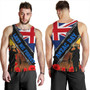 New Zealand Tank Top Lest We Forget Poppy Barbwire Style