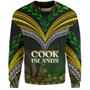 Cook Islands Sweatshirt Flag Color With Traditional Patterns