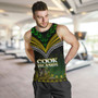 Cook Islands Tank Top Flag Color With Traditional Patterns