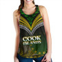 Cook Islands Women Tank Flag Color With Traditional Patterns