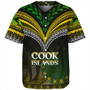 Cook Islands Baseball Shirt Flag Color With Traditional Patterns