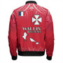 Wallis And Futuna Bomber Jacket Flag Color With Traditional Patterns