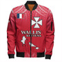 Wallis And Futuna Bomber Jacket Flag Color With Traditional Patterns