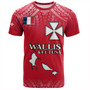 Wallis And Futuna T-Shirt Flag Color With Traditional Patterns