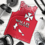 Wallis And Futuna Tank Top Flag Color With Traditional Patterns