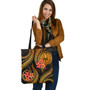 Tahiti Tote Bag Gold Polynesian Pattern Plumeria 1