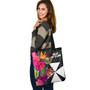 Wallis and Futuna Custom Personalised Tote Bag Polynesian Hibiscus Pattern 2