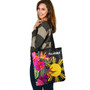 Philippines Custom Personalised Tote Bag Polynesian Hibiscus Pattern