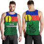 New Caledonia Tank Top Flag Color With Traditional Patterns