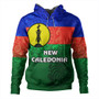 New Caledonia Hoodie Flag Color With Traditional Patterns
