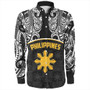 Philippines Filipinos Long Sleeve Shirt Tribal Polynesian Demodern Style