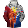 Philippines Filipinos Sherpa Hoodie Philippines Lapu Lapu With Tribal Kalabaw And Sun