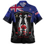 New Zealand Hawaiian Shirt Custom New Zealand Anzac Day With Poppy Flowers And Traditional Maori Patterns