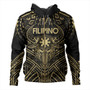 Philippines Filipinos Hoodie Tribal Koner Water Buffalo Tattoo Gold