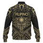 Philippines Filipinos Baseball Jacket Tribal Koner Water Buffalo Tattoo Gold