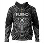 Philippines Filipinos Hoodie Tribal Koner Water Buffalo Tattoo White