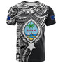 Guam T-Shirt Custom Guam Coat Of Arms Polynesian Half Body Tattoo Black Style