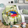 Philippines Filipino Blanket Filipino Sun And Jasmine Flowers