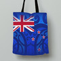 New Zealand Flag Maori Patterns Tote Bags