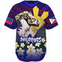 Philippines Filipinos Baseball Shirt Custom Philippine Sun And Eagles Summer Vibes