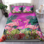 Polynesian Bedding Set - Flamingo Love Sumer Vibes Tropical Pinky Bedding Set