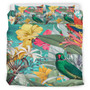 Polynesian Bedding Set - Tropical Flowers And Birds Summer Vibes Bedding Set