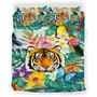 Polynesian Bedding Set - Tiger Tropical Life Summer Vibes Bedding Set